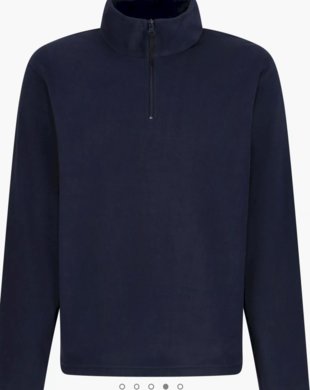 Mikina MICRO ZIP NECK FLEECE - navy