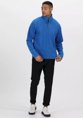 Mikina MICRO ZIP NECK FLEECE -  oxford blue