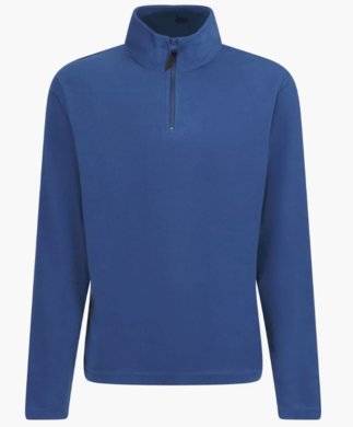 Mikina MICRO ZIP NECK FLEECE -  royal blue