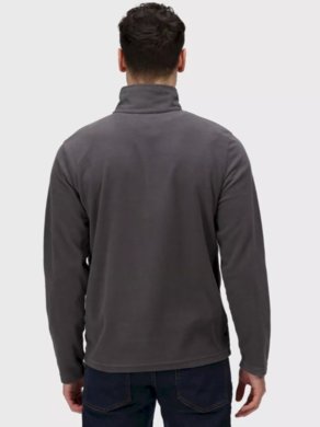 Mikina MICRO ZIP NECK FLEECE -  sivá