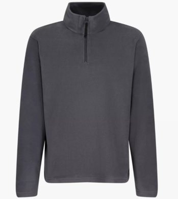 Mikina MICRO ZIP NECK FLEECE -  sivá