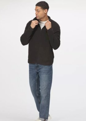 Fleecová mikina Classic - čierna