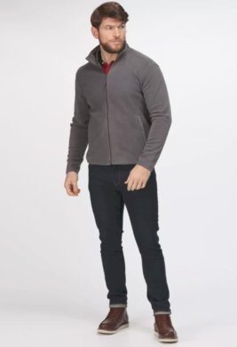 Fleecová mikina Classic - sivá