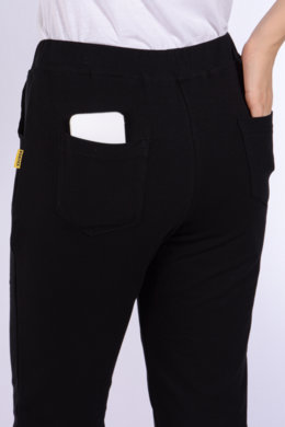 Tepláky Bortex  02 - čierne -  VYROBENÉ NA SLOVENSKU