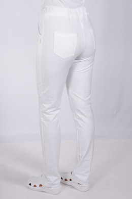 Tepláky Bortex  02 - biele -  VYROBENÉ NA SLOVENSKU