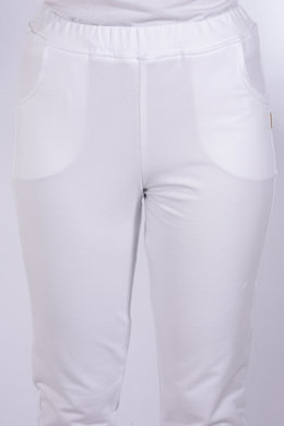 Tepláky Bortex  02 - biele - VYROBENÉ NA SLOVENSKU