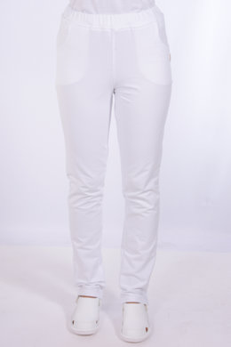 Tepláky Bortex  02 - biele -  VYROBENÉ NA SLOVENSKU