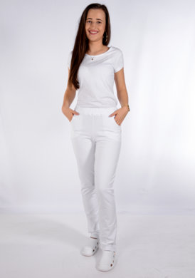 Tepláky Bortex  02 - biele - VYROBENÉ NA SLOVENSKU