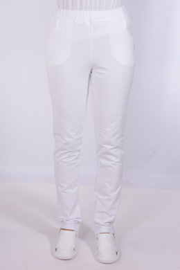 Tepláky Bortex  02 - biele - VYROBENÉ NA SLOVENSKU