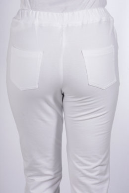 Tepláky Bortex  02 - biele -  VYROBENÉ NA SLOVENSKU