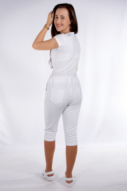 Tepláky Bortex 02 krátke - biele - VYROBENÉ NA SLOVENSKU