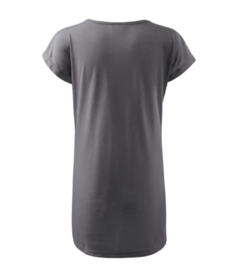 Tričko / Šaty LOVE - MALFINI - oceľovo sivá