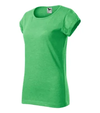Tričko dámske - MALFINI - FUSION - zelený melír