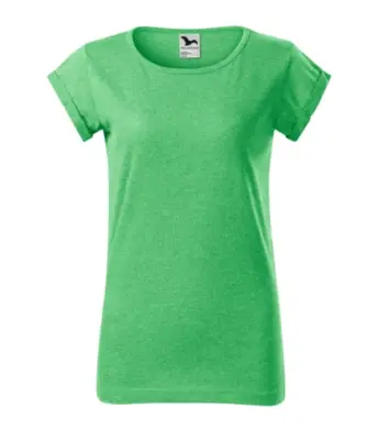 Tričko dámske - MALFINI - FUSION - zelený melír