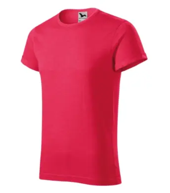 Tričko pánske - MALFINI - FUSION - červený melír