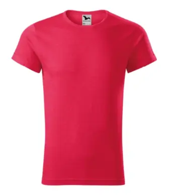 Tričko pánske - MALFINI - FUSION - červený melír