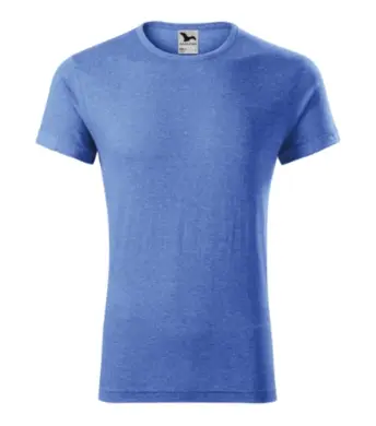 Tričko pánske - MALFINI - FUSION - modrý melír