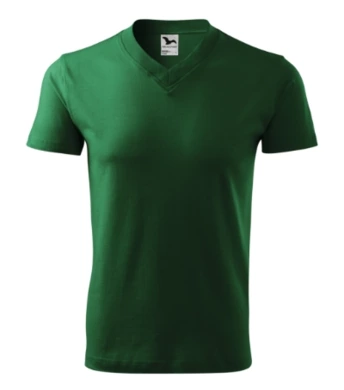 Tričko pánske V-NECK - MALFINI (fľaškovozelená)