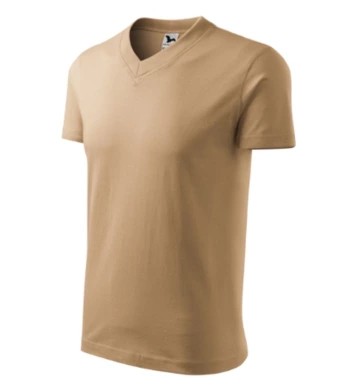Tričko pánske V-NECK - MALFINI (piesková 3XL)