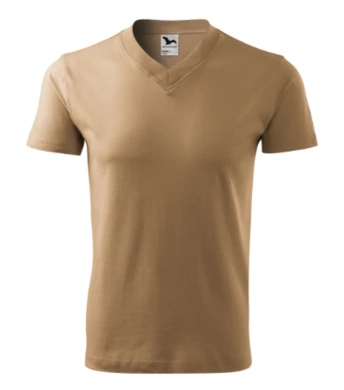Tričko pánske V-NECK - MALFINI (piesková 3XL)