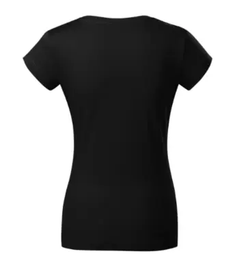 Tričko dámske - MALFINI - FIT V-NECK - čierne