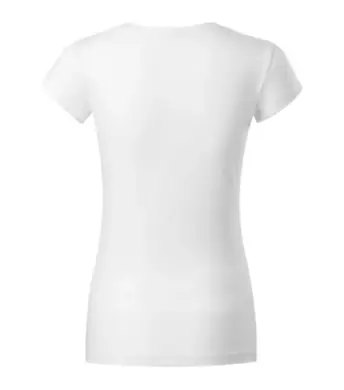 Tričko dámske - MALFINI - FIT V-NECK - biele