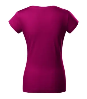 Tričko dámske - MALFINI - FIT V-NECK - fuchsia red