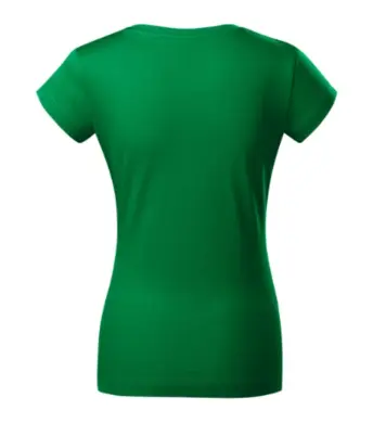 Tričko dámske - MALFINI - FIT V-NECK - trávová zelená