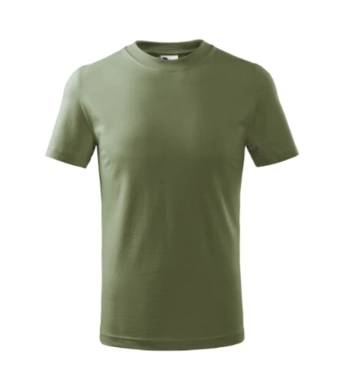 Tričko detské BASIC -  MALFINI - khaki