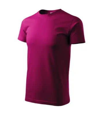 Pánske tričko BASIC - MALFINI - veľkosť 4XL (fuchsia red)