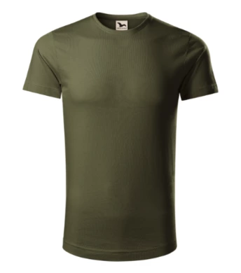 Tričko pánske ORIGIN - MALFINI - veľkosť 3XL (military)