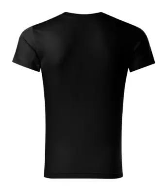 Tričko pánske - MALFINI - Slim Fit V-neck - čierne