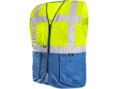 Vesta výstražná BOLTON - žlto-modrá