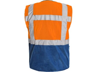 Vesta výstražná BOLTON - oranžovo-modrá