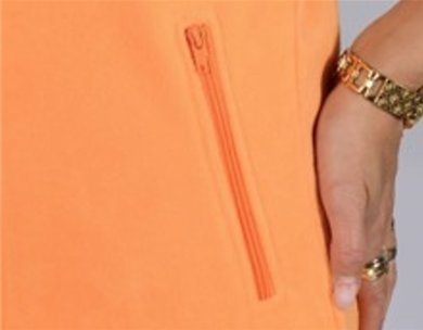 Vesta pracovná fleecová POLAR (oranžová) VYROBENÉ NA SLOVENSKU