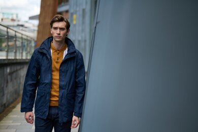 Pánska bunda VERTEX III MICROFIBRE - navy