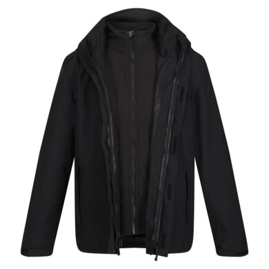 Bunda KINGSLEY STRETCH 3v1 - čierna