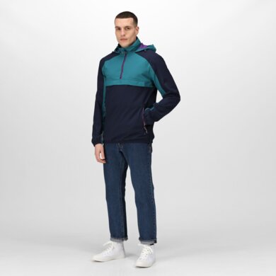 Pánska bunda VINTAGE OVERHEAD ANORAK - navy/spruce