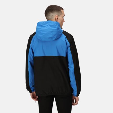 Pánska bunda VINTAGE OVERHEAD ANORAK - black/strongblue