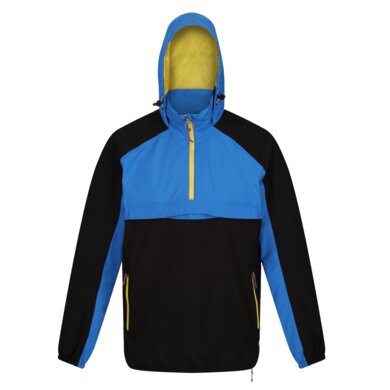 Pánska bunda VINTAGE OVERHEAD ANORAK - black/strongblue