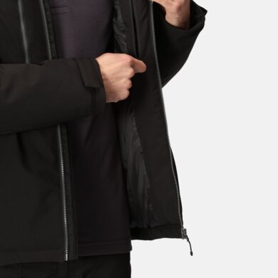 Bunda NAVIGATE - vodeodolná bunda - pánska -  black/seal grey