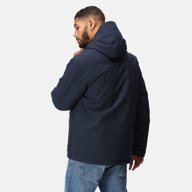 Bunda NAVIGATE - vodeodolná bunda - pánska -  navy/seal grey