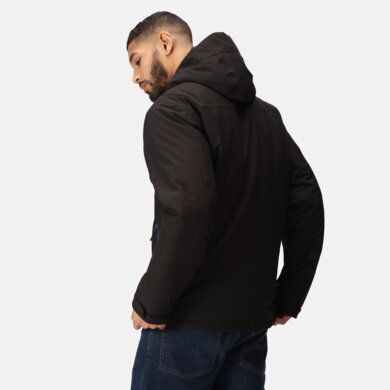 Bunda NAVIGATE - vodeodolná bunda - pánska -  black /new royal