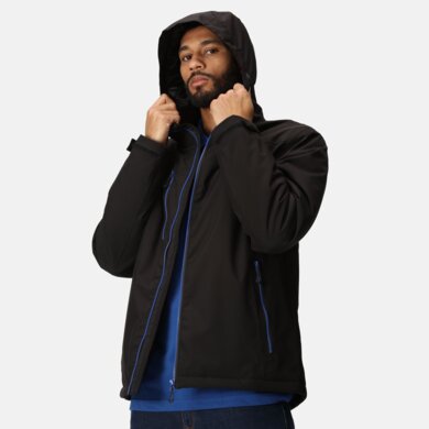 Bunda NAVIGATE - vodeodolná bunda - pánska -  black /new royal