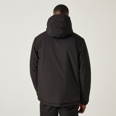 Bunda NAVIGATE - vodeodolná bunda - pánska -  black/lime green