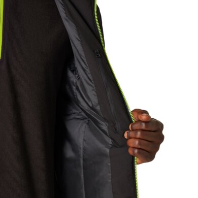 Bunda NAVIGATE - vodeodolná bunda - pánska -  black/lime green