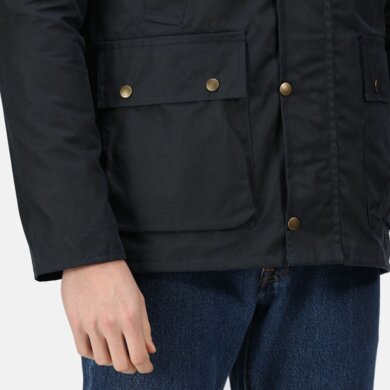 Pánska bunda BANBURY WAX JACKET - navy