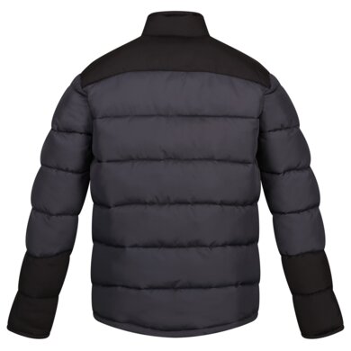 Vintage prešívaná bunda - seal grey/black