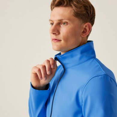 Pánska softshellová bunda ABLAZE - francúzska modrá+navy