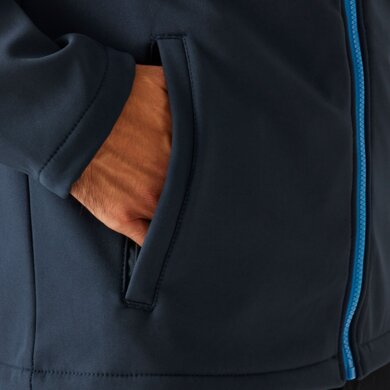 Pánska softshellová bunda ABLAZE - navy+francúzska modrá